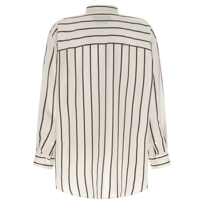Gucci White Silk Blouse