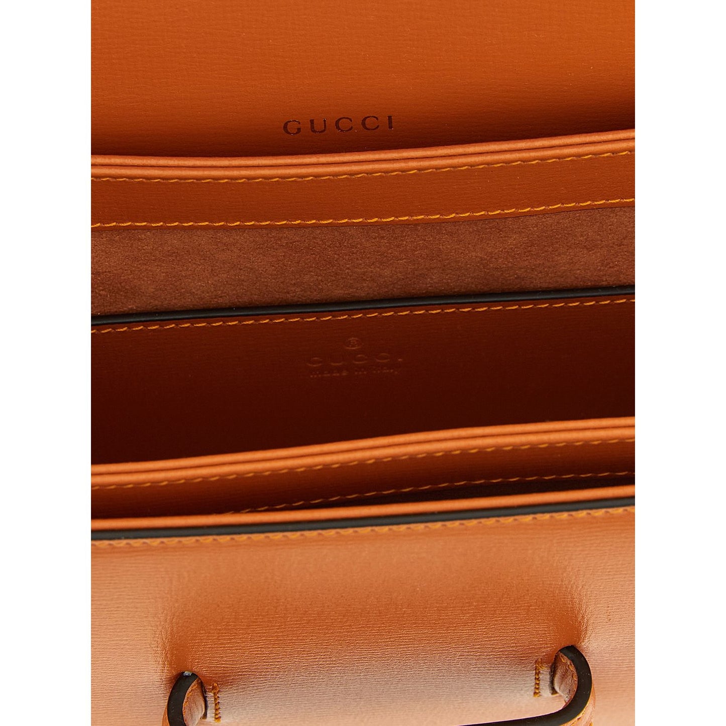 Gucci Orange Calfskin Shoulder Bag