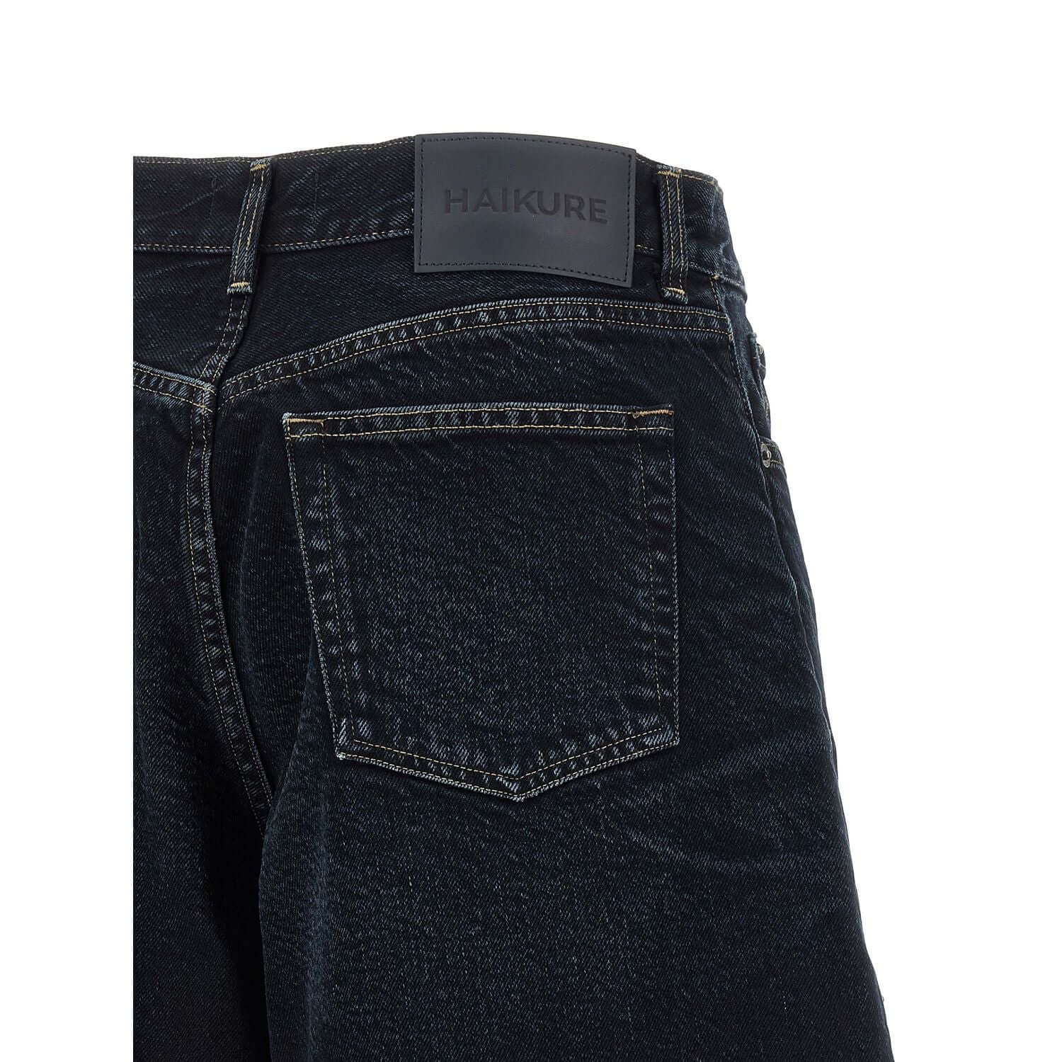 Haikure Blue Cotton Bermuda Shorts
