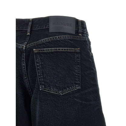 Haikure Blue Cotton Bermuda Shorts