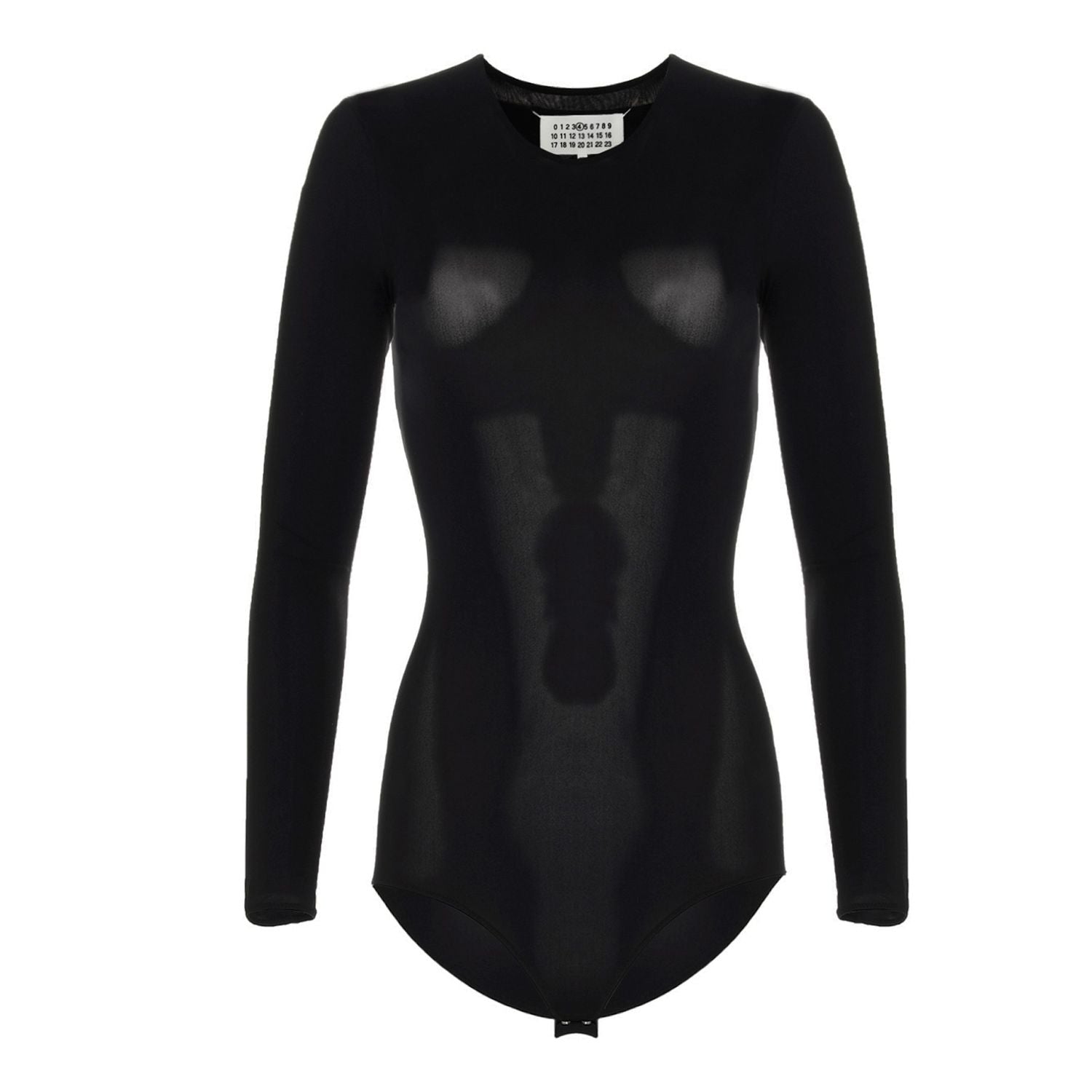 Maison Margiela Black Polyamide Bodysuit
