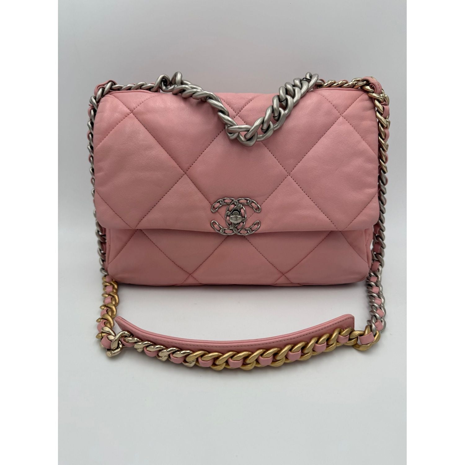Chanel CHANEL 19 Medium Pink Handbag