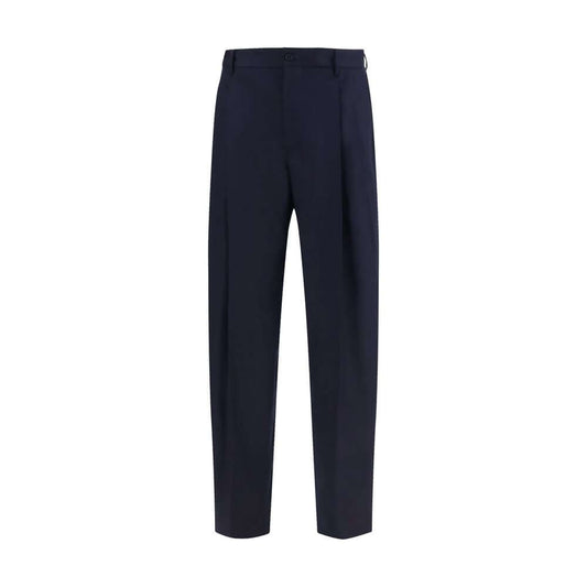 Dolce & Gabbana Blue Wool Oves Aries Dress Pants