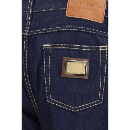 Dolce & Gabbana Blue Cotton Jeans Denim