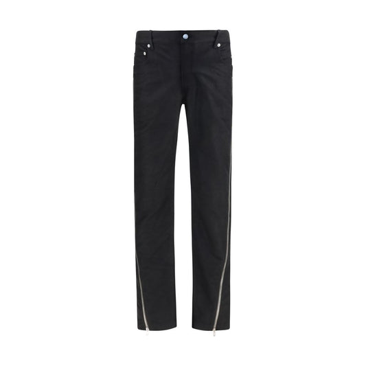 Rick Owens Black Wool Oves Aries Straight-Leg Jeans