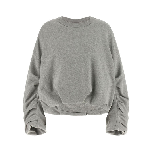 Dries Van Noten Gray Cotton Sweatshirt