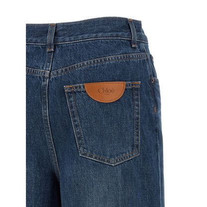 Chloé Blue Cotton Jeans Denim