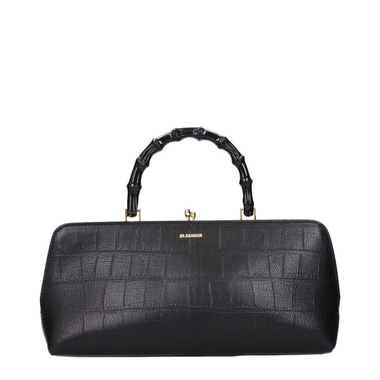 Jil Sander Black Leather Handbag