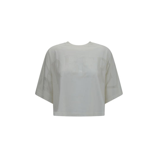 Burberry White Cotton T-Shirt