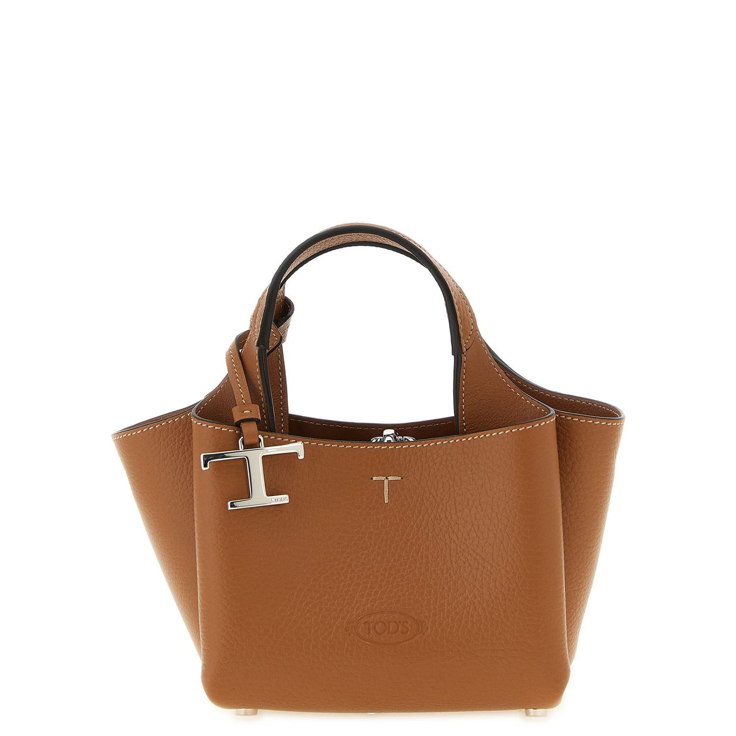 Tod's Brown Calfskin Handbag