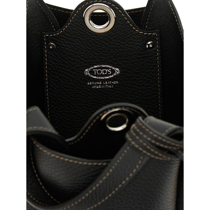 Tod's Black Calfskin Handbag
