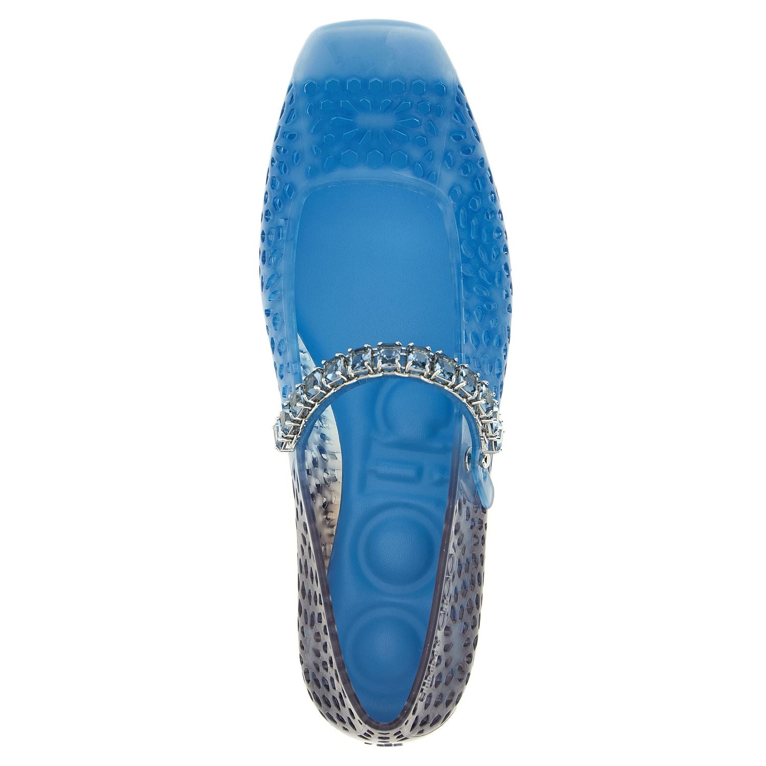 Jimmy Choo Blue Plastic Ballet Flats