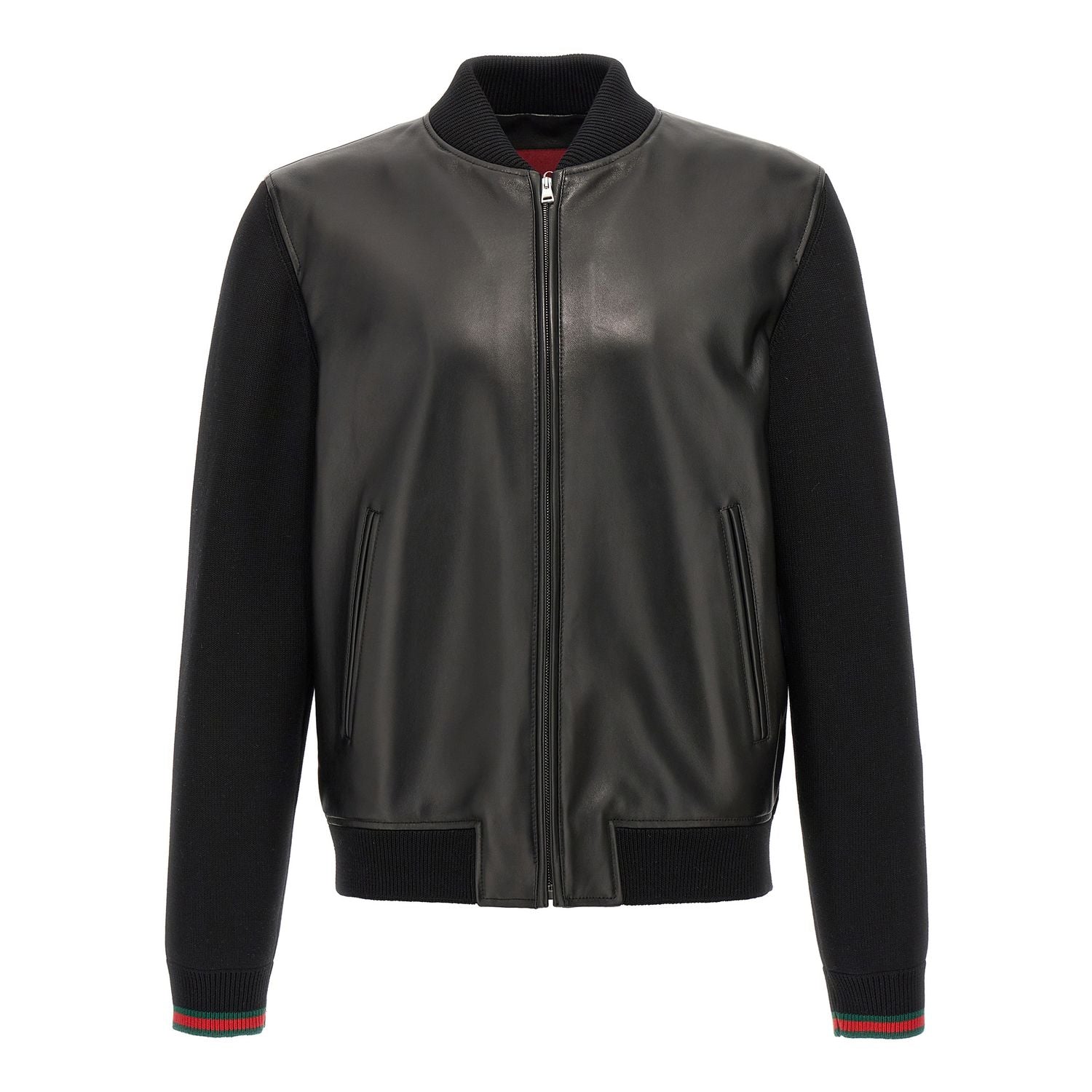 Gucci Black Lamb Leather Leather Jacket