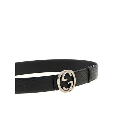 Gucci Black Calfskin Regular Belt
