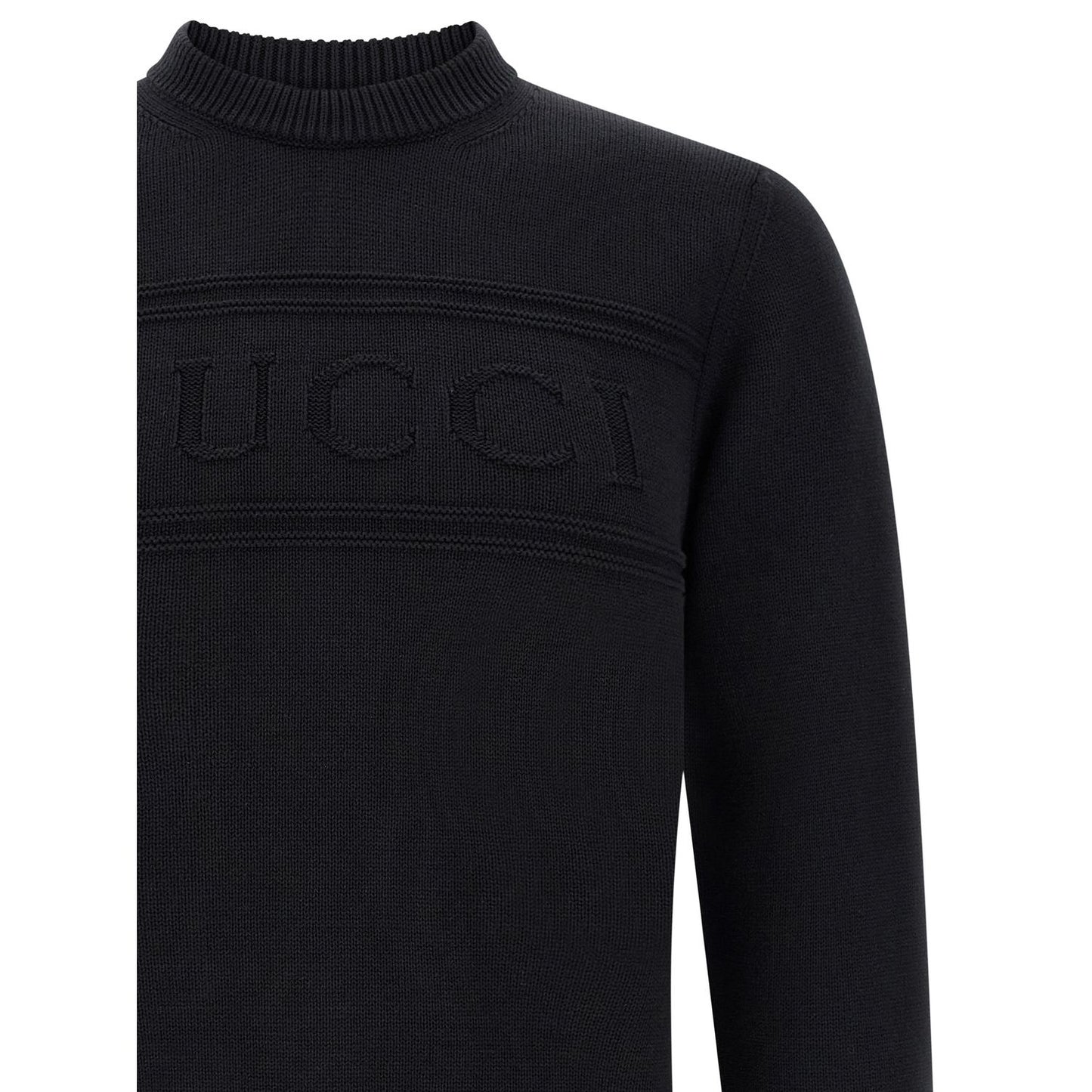 Gucci Black Cotton Cardigan