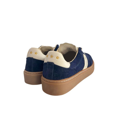 Pantofola D'Oro Blue Suede Men Sneakers