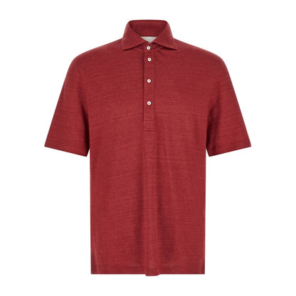 Brunello Cucinelli Multicolor Linen Polo Shirt