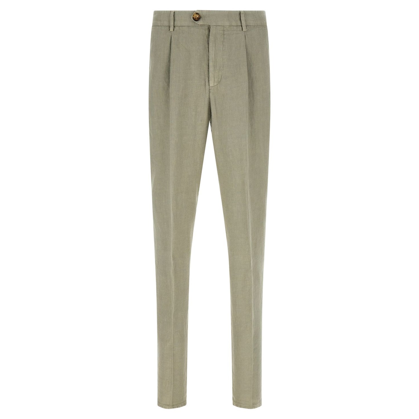 Brunello Cucinelli Bicolor Linen Casual Pants