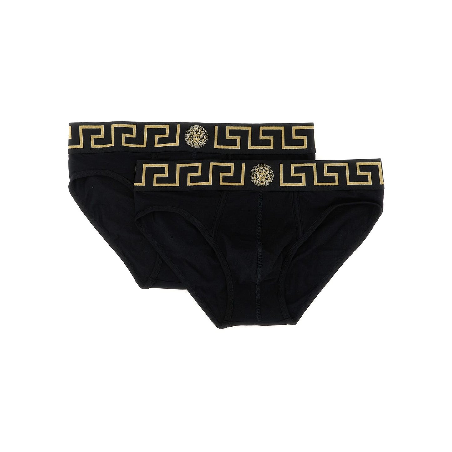 Versace Black Cotton Briefs