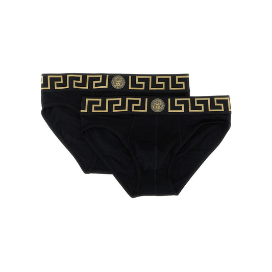 Versace Black Cotton Briefs