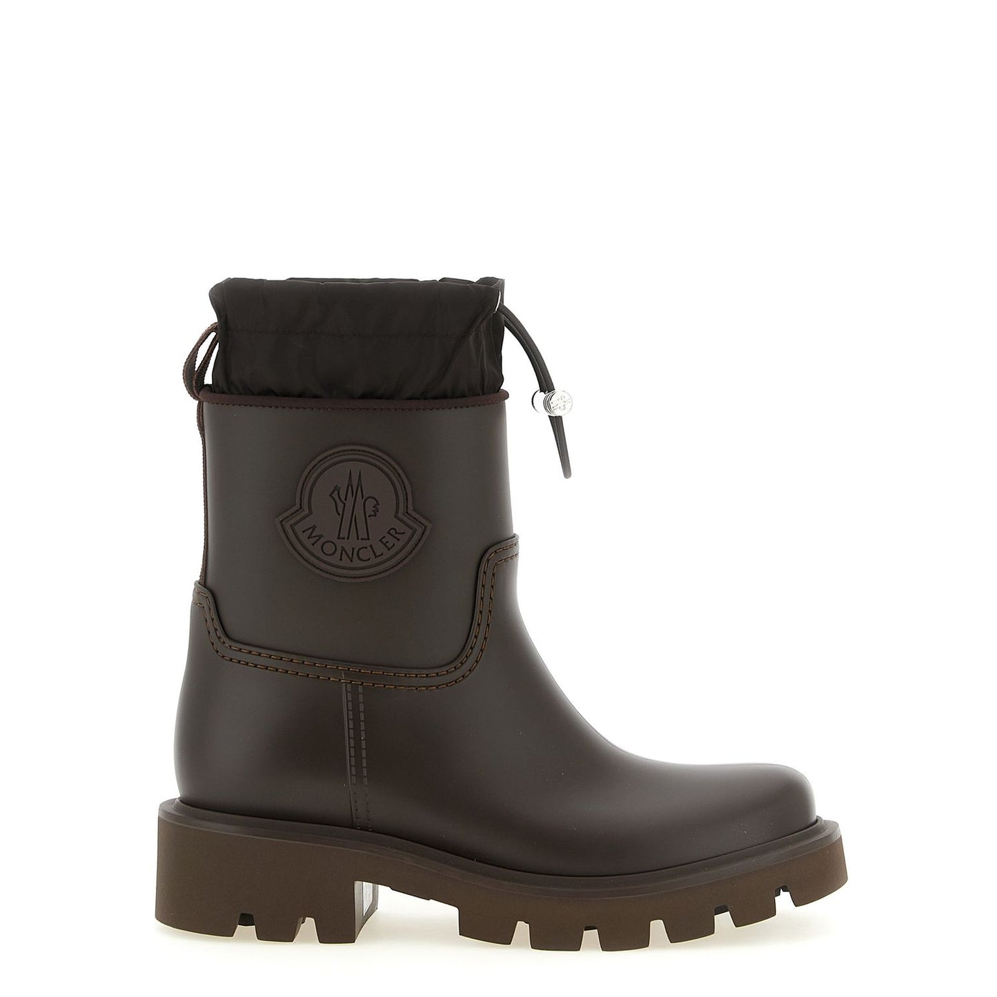 Moncler Brown Pvc Ankle Boots