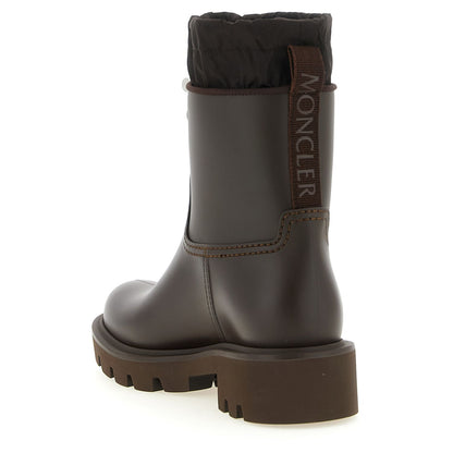 Moncler Brown Pvc Ankle Boots