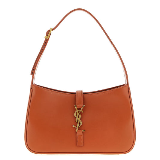 Saint Laurent Orange Calfskin Shoulder Bag