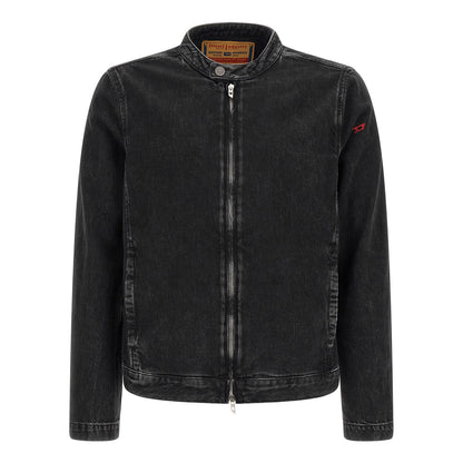 Diesel Black Cotton Denim Jacket