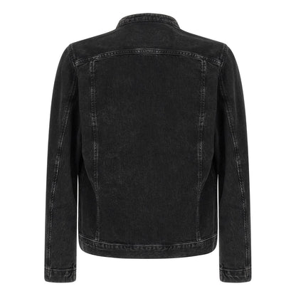 Diesel Black Cotton Denim Jacket