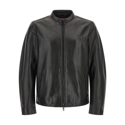Diesel Black Lamb Leather Leather Jacket
