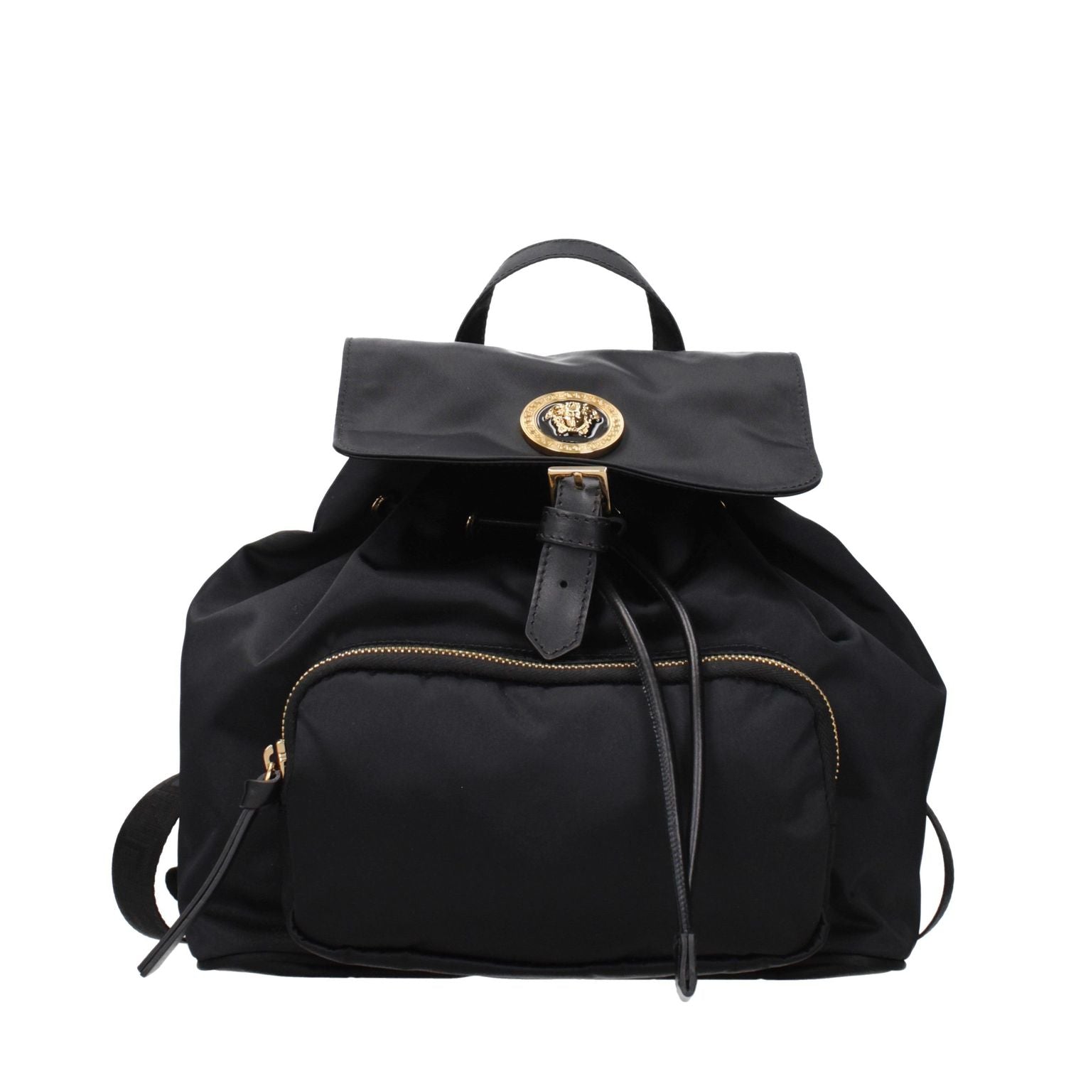 Versace Black Fabric Backpack