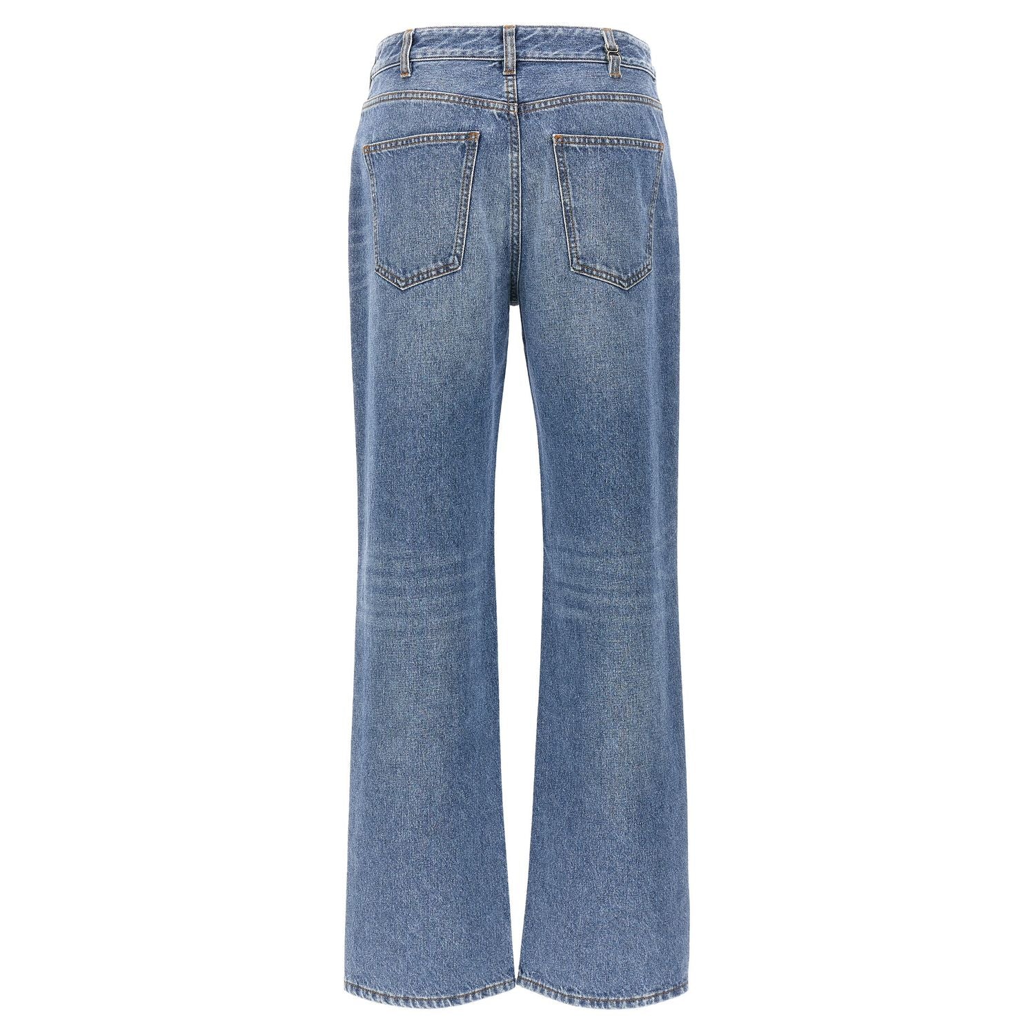 Chloé Blue Cotton High-Waisted Jean