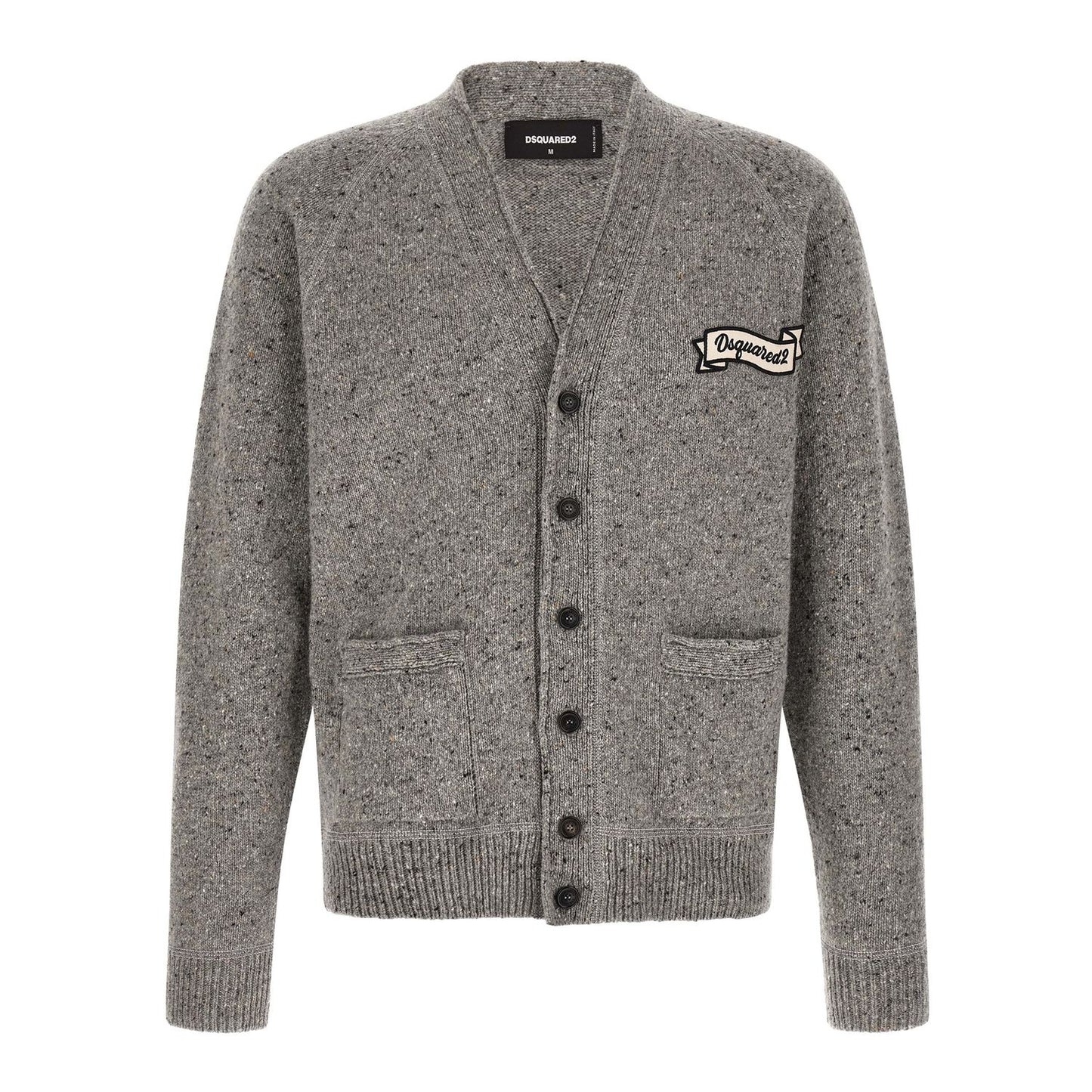 Dsquared² Gray Wool Cardigan
