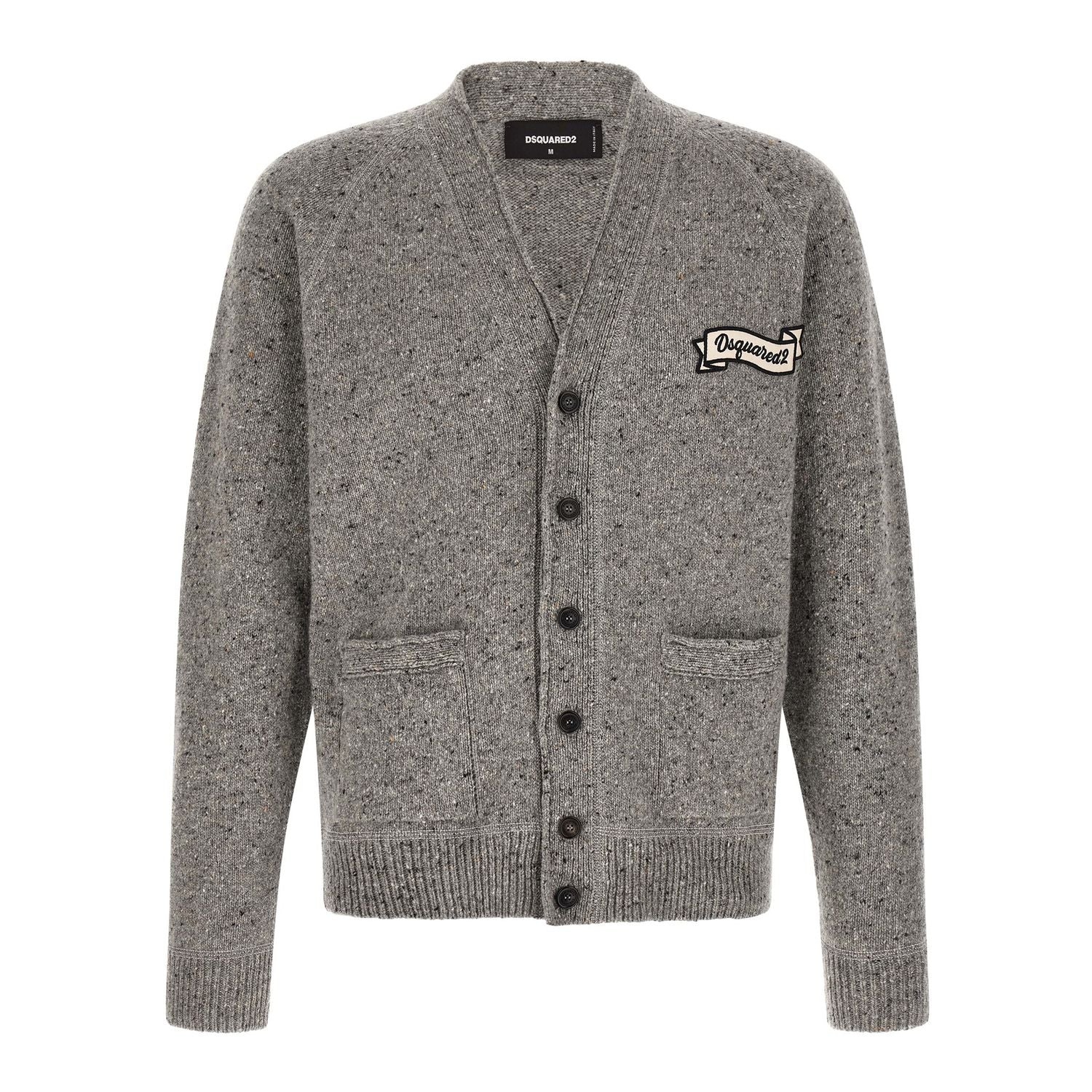 Dsquared² Gray Wool Cardigan