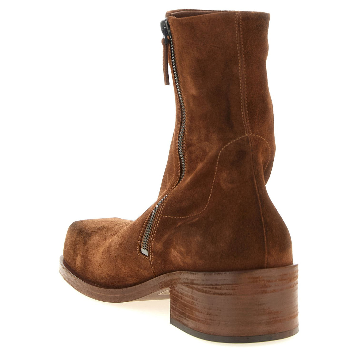Marsell Brown Calfskin Ankle Boots
