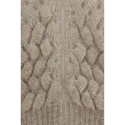Brunello Cucinelli Beige Mohair Cardigan