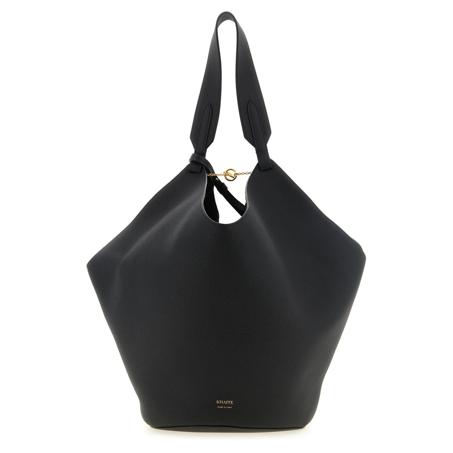 Khaite Black Calfskin Tote Bag