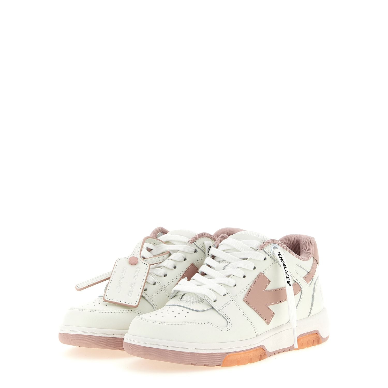 Off-White Multicolor Calfskin Athletic Sneakers