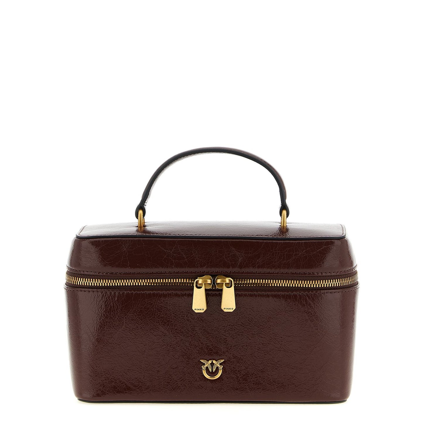 PINKO Brown Calfskin Handbag