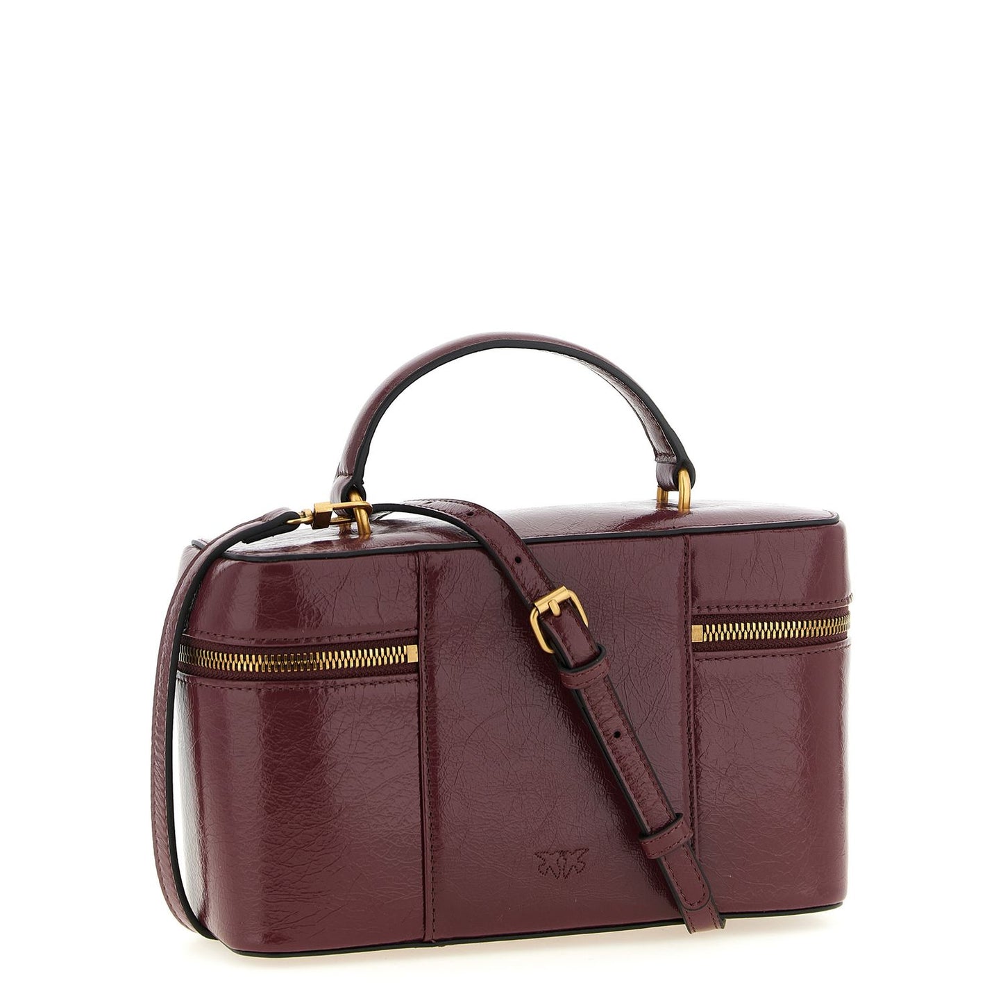 PINKO Bordeaux Calfskin Handbag