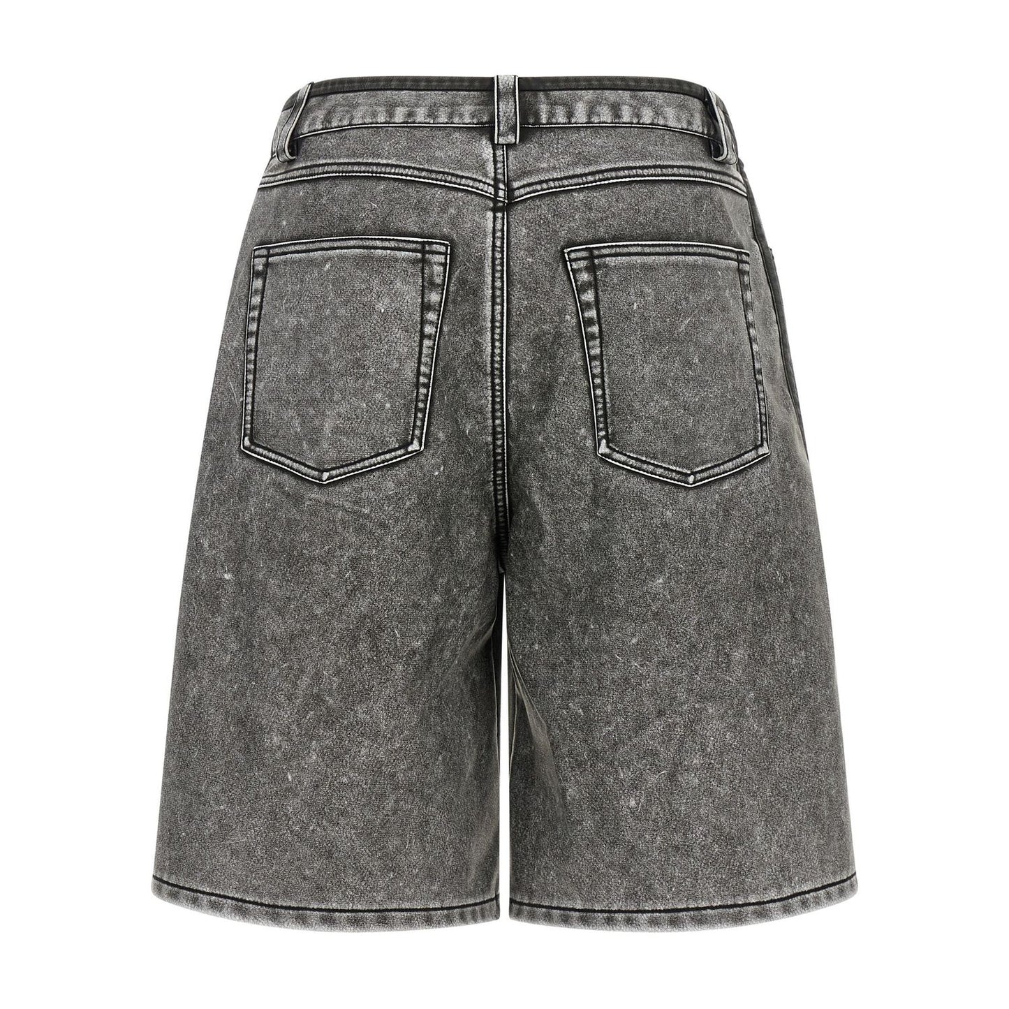 Diesel Gray Polyethylene Bermuda Shorts