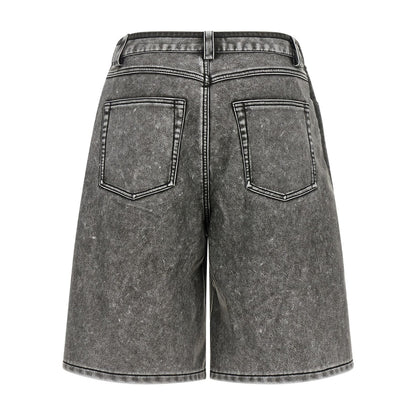 Diesel Gray Polyethylene Bermuda Shorts