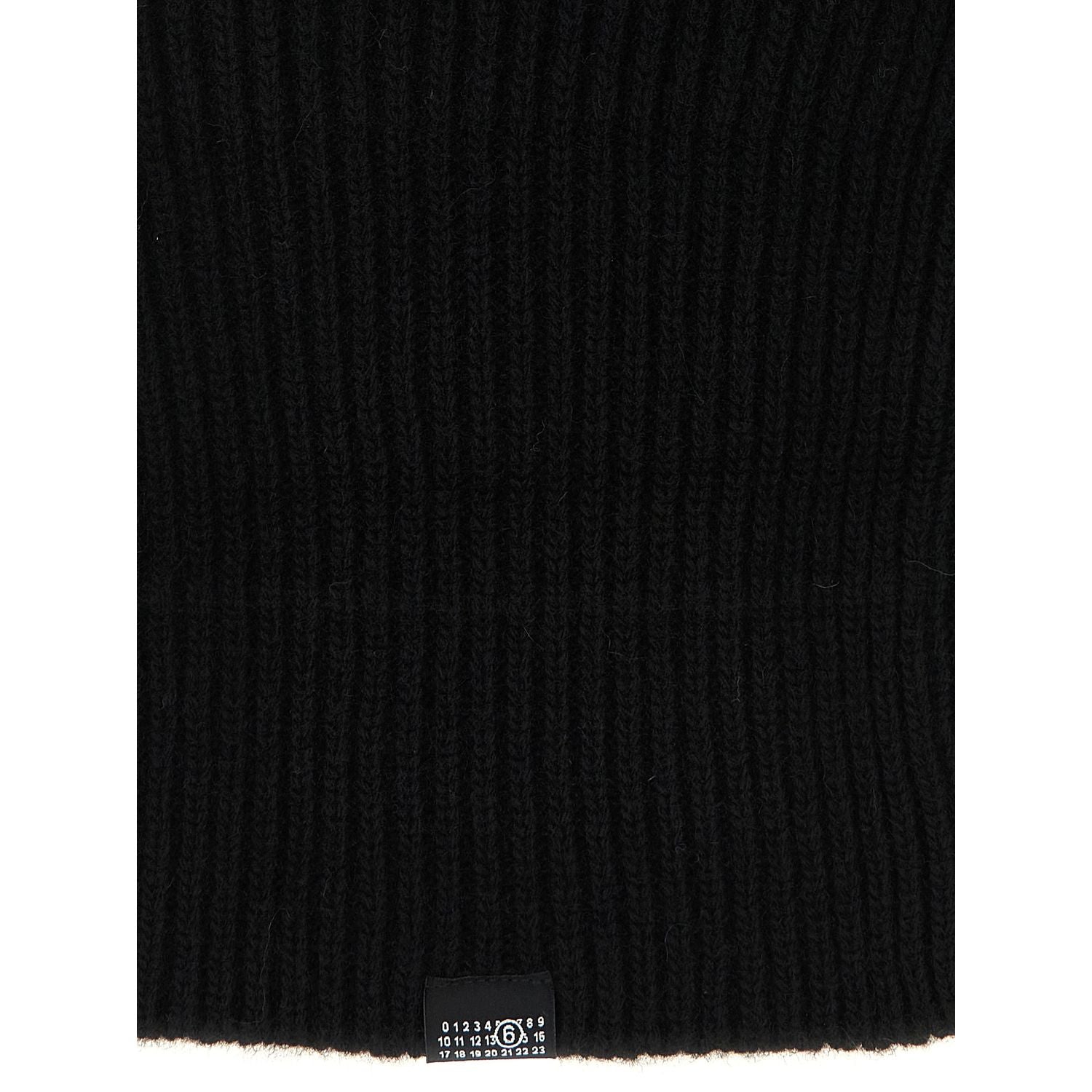 MM6 Maison Margiela Black Wool Hat