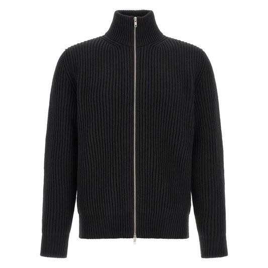 MM6 Maison Margiela Black Wool Full-Length Jacket