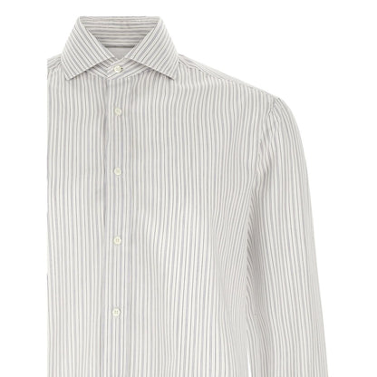 Brunello Cucinelli Blue Cotton Blouse