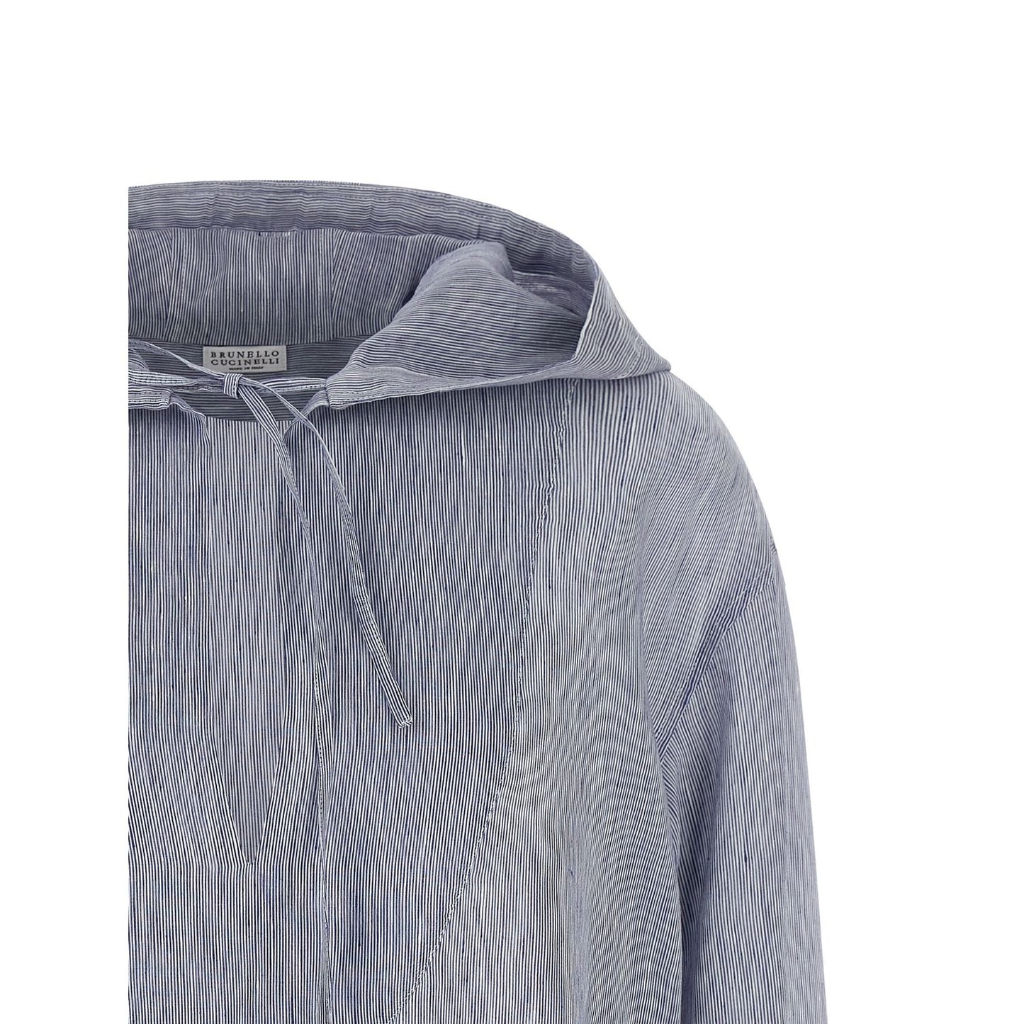 Brunello Cucinelli Blue Linen Blouse
