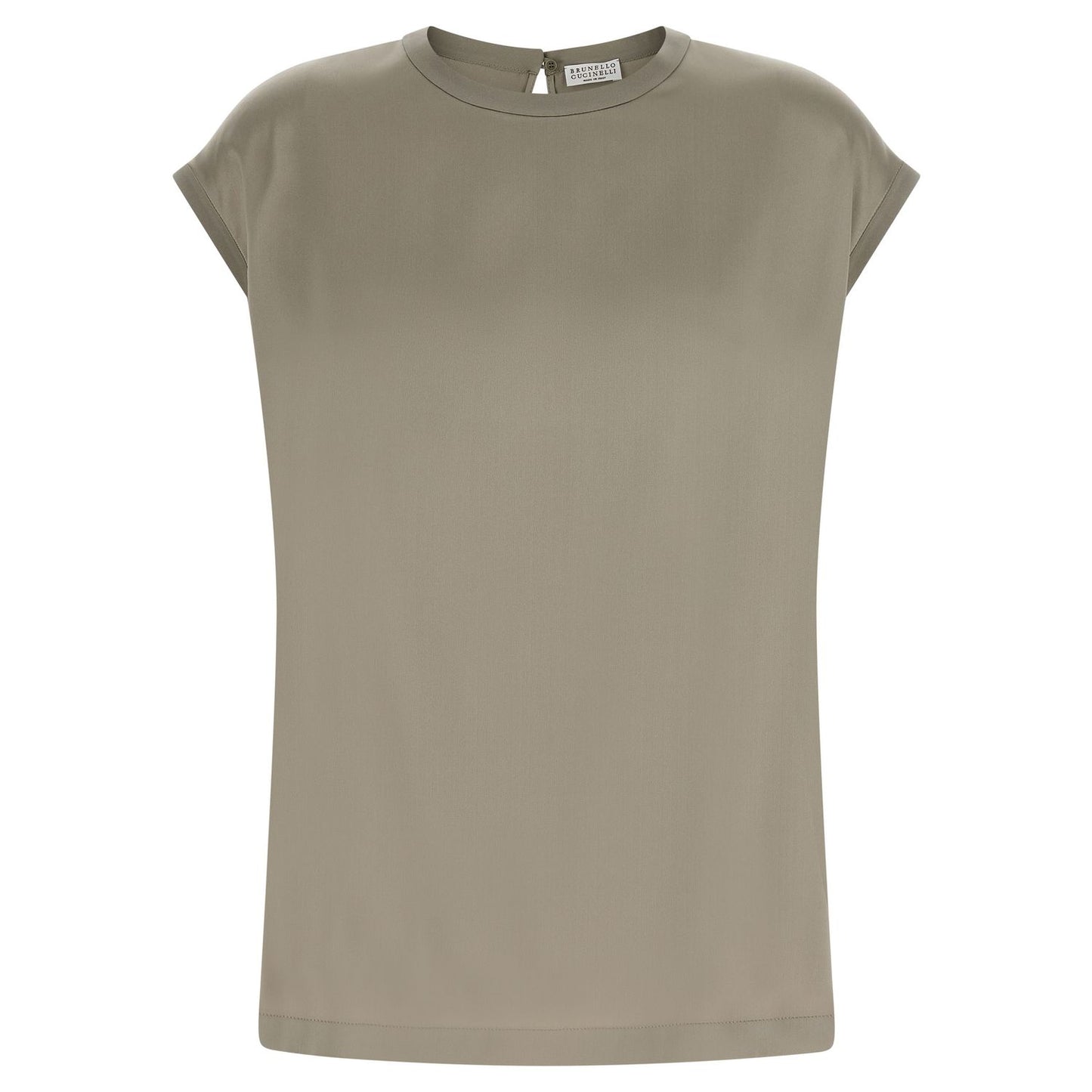 Brunello Cucinelli Bicolor Silk Blouse