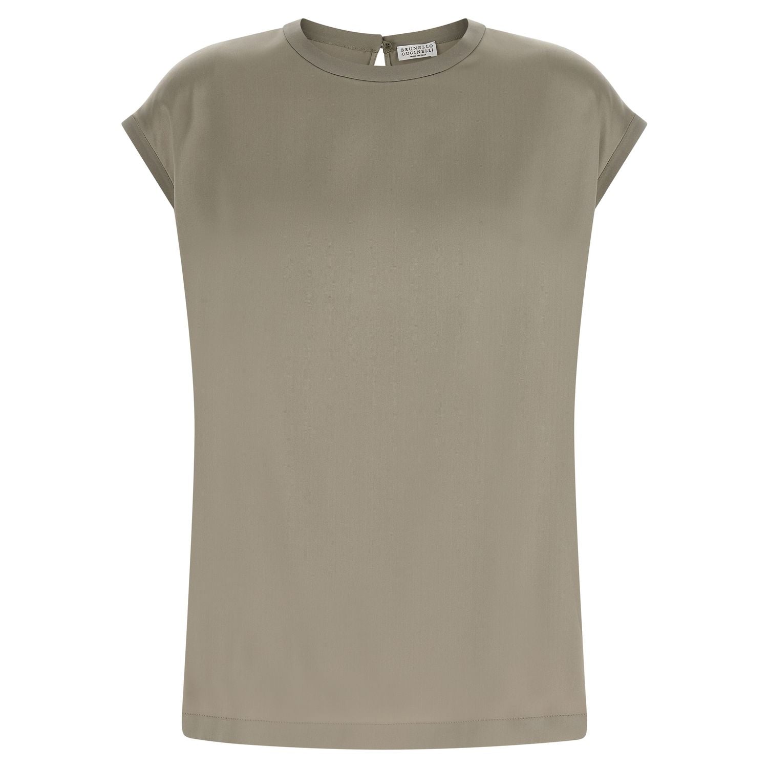 Brunello Cucinelli Bicolor Silk Blouse