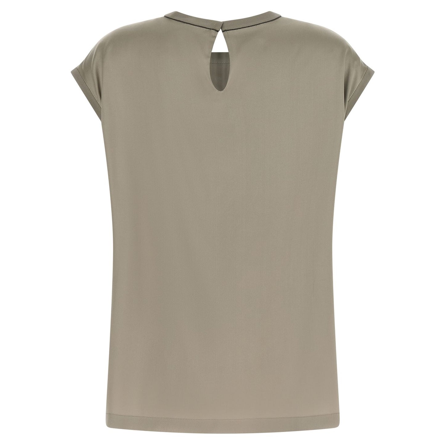 Brunello Cucinelli Bicolor Silk Blouse