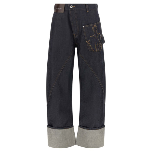 J.W.Anderson Blue Cotton Straight-Leg Jeans